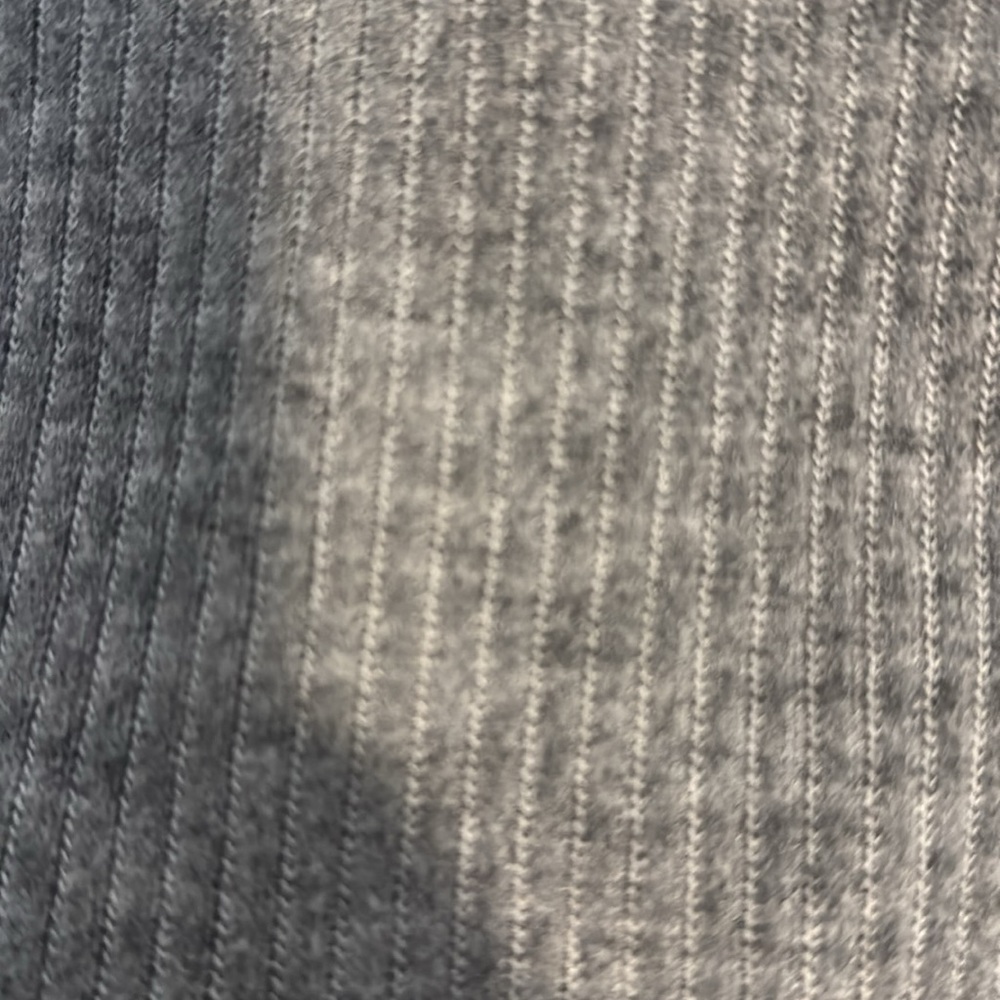 Gray Ribbed Knit Maternity Top - Picture 2 of 6